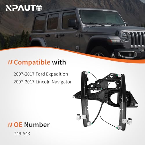 Front Right Power Window Regulator with Panel Without Motor for Expedition - style: Front Passenger Side