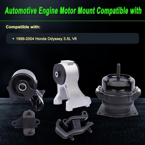 Set of 5 Engine Motor Mount Compatible with 1999-2004 Odyssey 3.5L - size: 1999-2004 Odyssey 3.5L V6