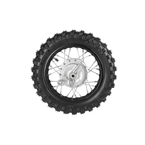 Front & Rear 2.5-10 Wheels Tires 10'' Rim 1.4x10 w/12mm Bearing Drum Brake Wheel Assembly with 420-37T Sprocket Cog for CRF50 XR50 TTR50 Dirt Pit Pro Trail Bike 50cc 70cc 90cc 110cc