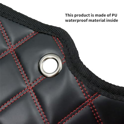 5 inch Stretched Saddlebag Liners Inserts Fit for Harley Touring 2014-2024 - color: Red Stitching, style: For 5 Inch Stretched Hard Saddlebags