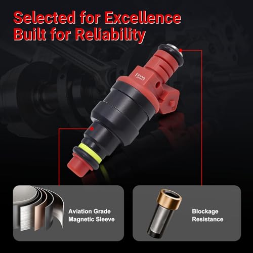 Fuel Injectors Compatible with Ford Ranger Mazda B2300 2.3L I4 - size: FJ229