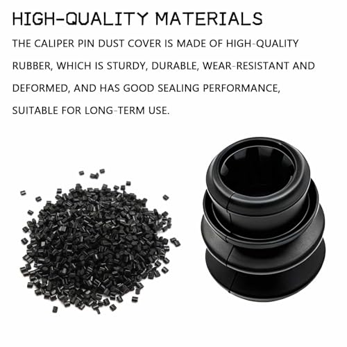 4PCS Brake Caliper Pin Bushing Kit, Rubber Caliper Slide Pins Boots for Sealing, Durable Caliper Rebuild Kit Automotive Replacement Drive Shaft Assemblies Brake Bushings for Honda, Chevy, Pontiac
