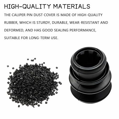 4PCS Brake Caliper Pin Bushing Kit, Rubber Caliper Slide Pins Boots for Sealing, Durable Caliper Rebuild Kit Automotive Replacement Drive Shaft Assemblies Brake Bushings for Honda, Chevy, Pontiac