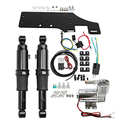 TCT-MOTORPARTS Rear Air Ride Suspension Kit Fit for Harley Touring 1994-25 - color: Air Ride Suspension Set #2