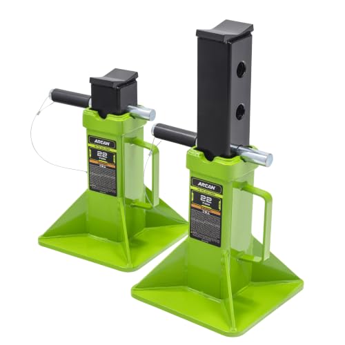 Arcan Professional Tools 22 Ton Heavy Duty Locking Pin Jack Stands (Pair)