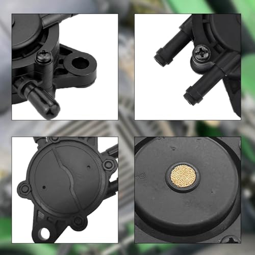 Fuel Pump with Filter and Oil Hose for Kohler 17HP-25HP Briggs and Stratton John Deere Kawasaki Yamaha Golf Cart Lawn Mower Cub Cadet mikuni Fuel Pump,Replace 808492 808656