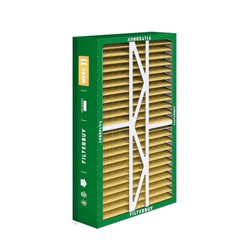 Filterbuy 17.5x27x5 Air Filter MERV 11 Pet & Allergy Defense (2-Pack) - size: 17.5x27x5