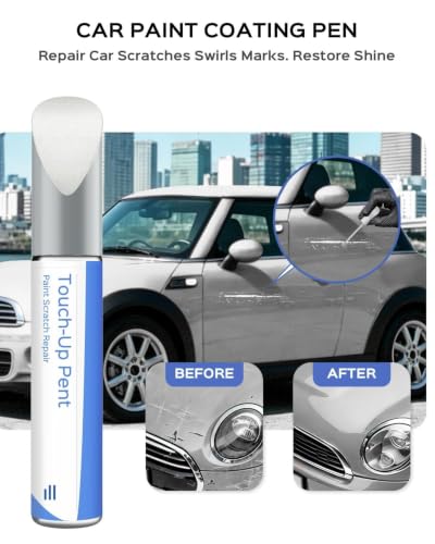 C6A Nanuq White Touch Up Paint Compatible with BMW Mini Cooper - color: Nanuq White