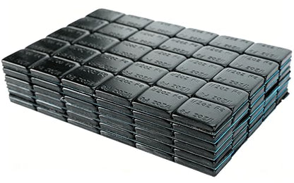 1/2oz. Black Adhesive Stick on Wheel Weights, 360pcs 180oz. - color: Black
