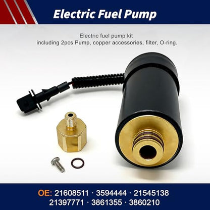 21545138 Electric Fuel Pump For Volvo Penta 5.7OSXI 5.7OSI 5.7GXI 5.7GI 5.0GXI 5.0OSI 4.3GXI 4.3OSI Marine/Outboard Engines OE: 21608511 3594444 21545138 21397771 3861355 3860210 - size: FP4007