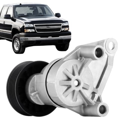 38158 Drive Belt Tensioner Assembly with Pulley Fit for Silverado Sierra 1500 2500 1999-2008, Escalade Tahoe Yukon Escalade 2003-2008 Replace 88929140 - size: 38158