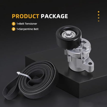 Serpentine Belt with Tensioner Kit #39370 APV3475 GTA1256 - size: 2012-2022 for Outlander Sport/RVR