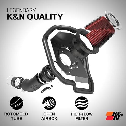 K&N Cold Air Intake System: High-Flow Air Filter, Increase Performance & Acceleration: Compatible with 2011-2023 Chrysler/Dodge: 300, Challenger, Charger, 63-1565 - style: High-Flow
