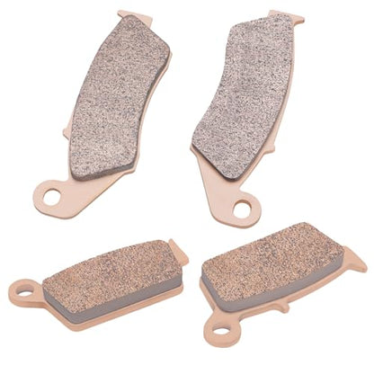 AHL Front & Rear Brake Pads Set for Yamaha YZ426F YZ426 F 2000-2002 (Sintered copper-based) - size: Sintered copper-based