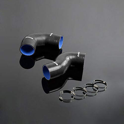 G-PLUS Twin Turbo Mount Intercooler Piping Kit Compatible With 2006-2010 BMW E90 E92 E93 E80 E82 135 135i 335 335i N54 - color: Black, size: 2006-2010 3 Series