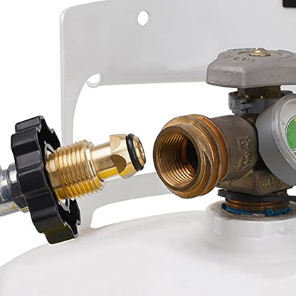 Stanbroil 0-30 PSI High Pressure Adjustable Regulator POL Connection and 48-Inch Hose Assembly Kit (Pack of 2) - size: POL Connector with handwheel (Pack of 2)