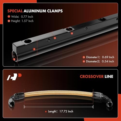 A-Premium Fuel Rail Kit Compatible with