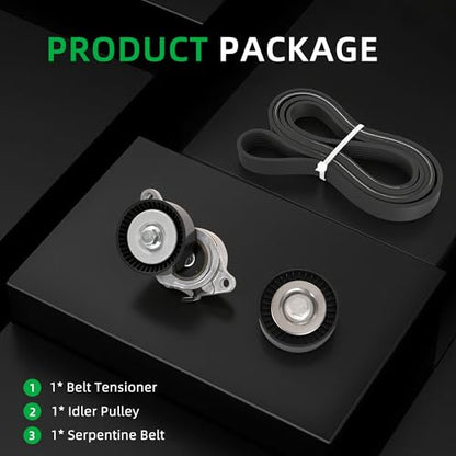 Serpentine Belt Tensioner Idler Pulley Kit for Suzuki Grand Vitara 09-13 - size: for Grand Vitara/SX4 2009-2013