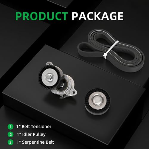 Serpentine Belt Tensioner Idler Pulley Kit for Suzuki Grand Vitara 09-13 - size: for Grand Vitara/SX4 2009-2013