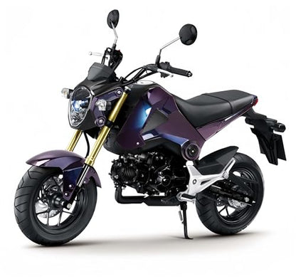 Mokuo Motorcycle Fairing Kit in ABS Material Compatible with Honda Grom Msx 125 SF 2013-2016, Purple Color with Chromatic Effect - style: Purple
