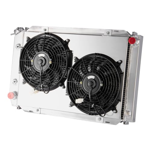 3 Row Radiator Shroud Fan For Ford Mustang LX GT SVT 1979-1993 - size: 3 Row Radiator+Shroud Fan(AT)