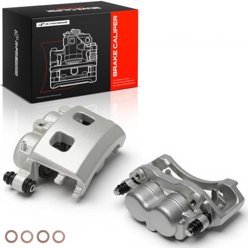 A-Premium Front Left and Right Side Disc Brake Caliper with Bracket - style: Front Driver and Passenger Side