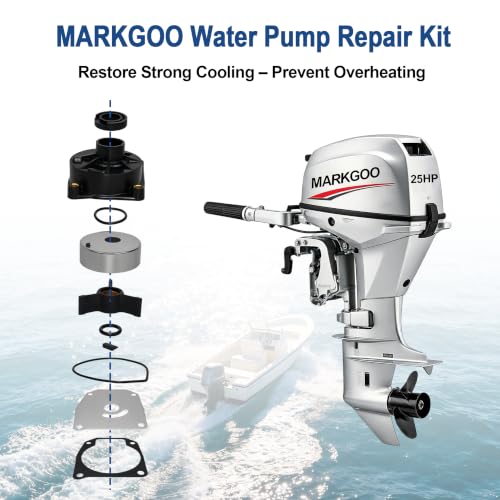 MARKGOO Water Pump Repair Kit 438592 for Johnson Evinrude 25-50 HP Outboard - color: 438592 fits 25-50HP
