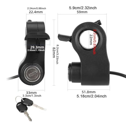 Accelerator Thumb Throttle Accelerator Professional Repairment Electric Bike Locking Bikes Sturdy 5-pin