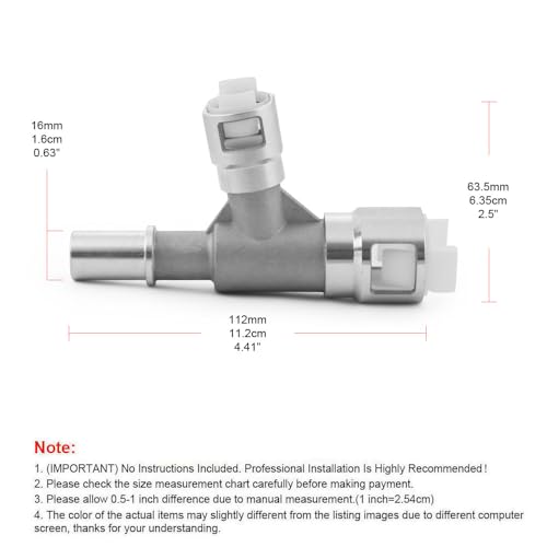 Heater Hose Connectors, Upgraded Leak-Resistant Metal Connector - Direct Replacement for Select Cadillac Chevrolet GMC Models - OE Fix for HVAC and Coolant Hoses 800-414