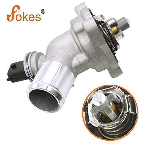 Engine Coolant Thermostat Housing Assembly Compatible with Chevy Spark 2013 2014 2015 1.2L Replace# 96988257 - size: 96988257