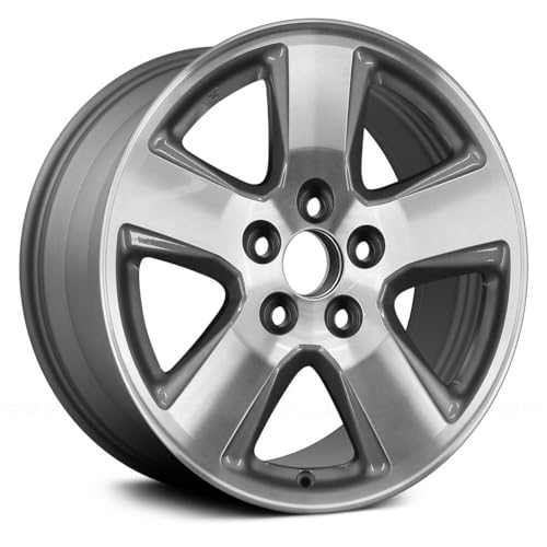 17 inch Aluminum Wheel For 2009-2011 Honda Pilot 5-Spoke Machined And Medium Silver 5 Lug 120.0 mm 17 x 7.5 in Reman - Factory Wheel Rim