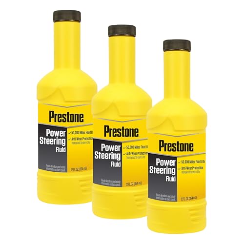 Prestone AS260 Power Steering Fluid - 12 oz. (Pack of 3) - size: 12 oz. (Pack of 3), style: Pack of 1