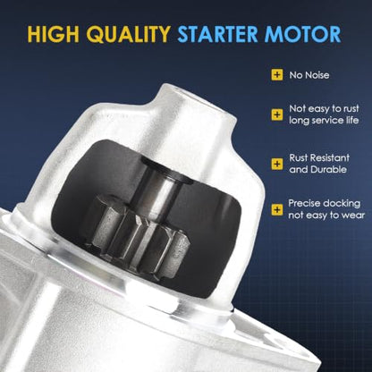 18417 Starter Motor Compatible with Kubota D782 D722 Diesel Engines 18HP 21HP 1996-2013 - Replace SND0338 67980-31151 6798031151 410-52106R 41052106R 1G02363010 1G02363011 2280005910 2280005911 - color: 18417