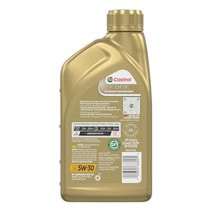 Castrol EDGE Extended Performance 5W-30 Adv Full Syn Motor Oil, 1Qt, 6 Pack - size: 1 quart (Pack of 6)