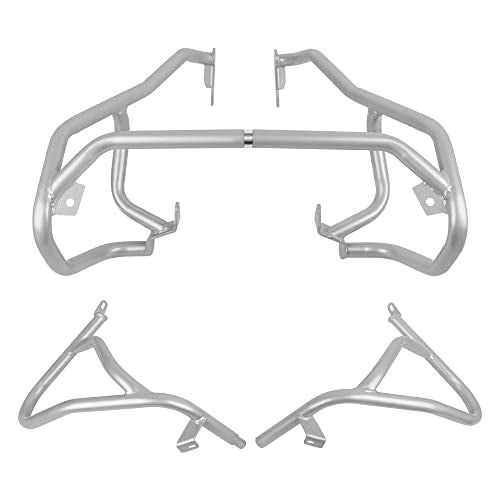 Highway Crash Bar Frame Falling Protector Bars Replacement for BMW G310GS G310 GS 2022-2026 Motorcycle Steel Engine Guard Bumper(Upper and Lower) - size: upper and lower