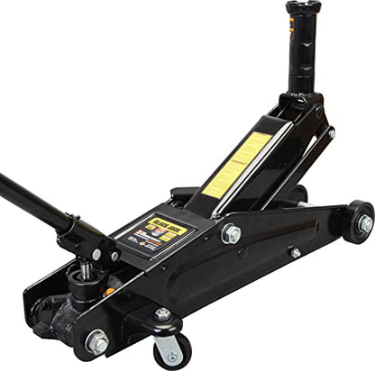 Torin 3 Ton Hydraulic Trolley Service/Floor Jack with Extra Saddle and 360°Swivel Handle, Fits for SUVs and Extended Height Trucks, 6000lbs Capacity, Black - size: 3 Ton (6,000 LBs)