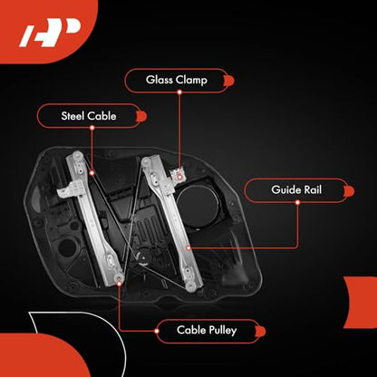 A-Premium Front Passenger Side Power Window Regulator with Motor (6-Pin) - style: Front Passenger Side (RH)