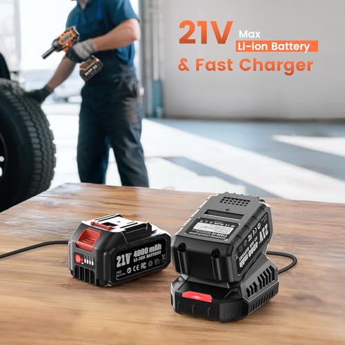 TaskStar 1500N.m 1/2" Cordless Impact Wrench for Auto Repair - style: 1500Nm