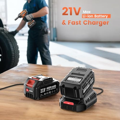 TaskStar 1500N.m 1/2" Cordless Impact Wrench for Auto Repair - style: 1500Nm