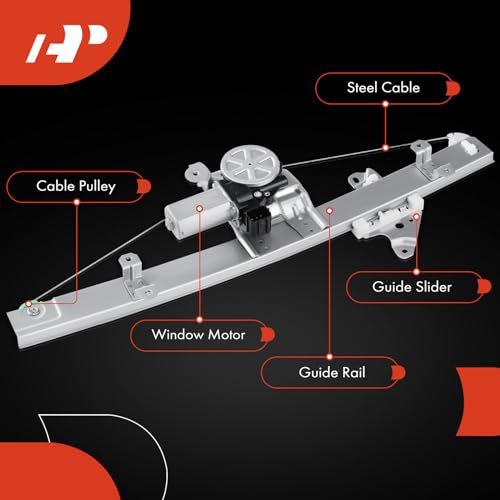 A-Premium Front Driver Side Power Window Regulator with Motor Assembly - style: Front Driver Side (LH)