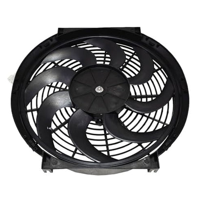 A-Team Performance 110011 Universal Electric Radiator Fan - 2400 CFM High-Output Radiator Fan - Reversible Push/Pull Operation for Automotive Use - 14 in, 12V, Pack of 1