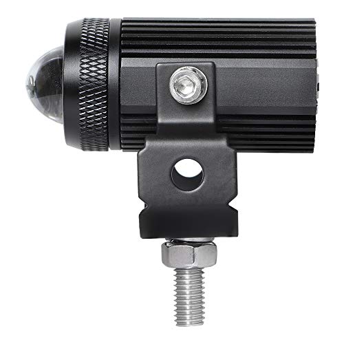 EXZEIT Led Driving Light for Motorcycle, High Low Beam Function 1.3'' Fog Lights Aux Light for Motorcycle e-Bike ATV UTV, 12/24V, 30W, 6000 Lumens 2 pcs (White Light)