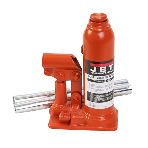 JET 2-Ton Hydraulic Bottle Jack w/Handle (JHJ-2) - size: 2 Ton