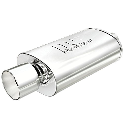 MagnaFlow Performance Exhaust Muffler 14832 - size: 4 in. Tip Diameter, Single Tip, Straight Cut