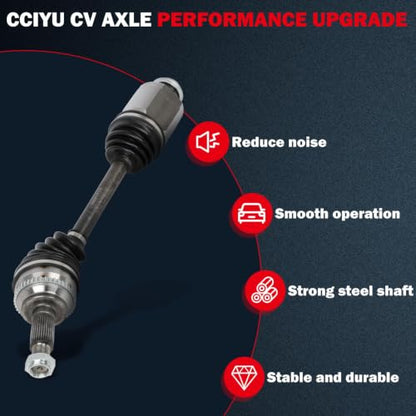 cciyu CV Axle Shaft Assembly for Ford Edge 2007-2014 - Replace# NCV11509 - size: 17-9886