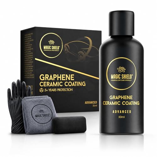 Magic Shield Graphene Ceramic Coating for Cars, 5-Year, 50 mL