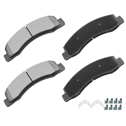 cciyu D824 Brake Pads w/Hardware Front Disc Brake Pad Set - size: Front[D824]