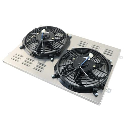 Aluminum Radiator Shroud Electric Fan for 1967-1970 1968 1969 Ford Mustang Ranchero Fairlane Torino Ltd V8 67 68 69 70