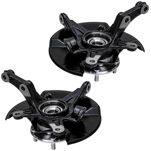 Detroit Axle - 4pc Steering Knuckles Kit for 2006-2011 Honda Civic, 2 Front - size: 4UW47718/Kit