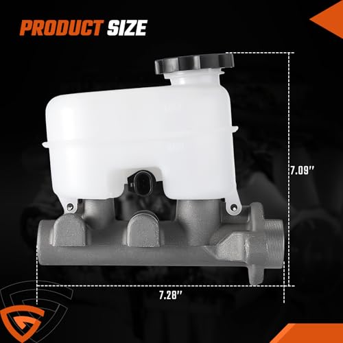 Brake Master Cylinder fit for Chevrolet Blazer S10 Sonoma 2000-2004，fit for Oldsmobile Bravada 2000-2001,Compatible with Suzuki Jimmy 2000-2005, M630034, 18042802,18060793 - size: M630034